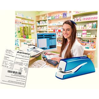 Leitz Elektrisches Heftger&auml;t WOW, blau-metallic