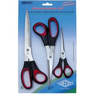 WEDO Universalscheren-Set, 3-teilig, L&auml;nge: 160/210/255 mm