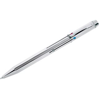 WEDO Vierfarb-Kugelschreiber mit Schiebemechanik, chrom