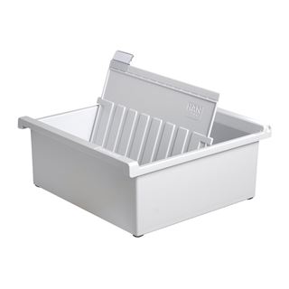 HAN Karteitrog, A5 quer, f&uuml;r 800 Karten, lichtgrau