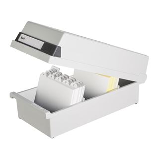 HAN Karteikasten, A6 quer, f&uuml;r 1.300 Karten, lichtgrau