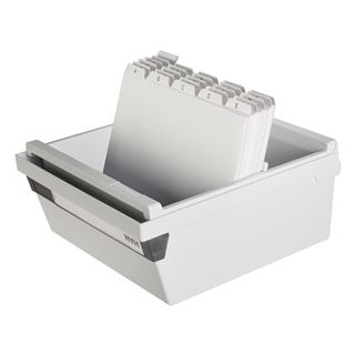 HAN Karteikasten, A5 quer, f&uuml;r 800 Karten, lichtgrau (965-11)