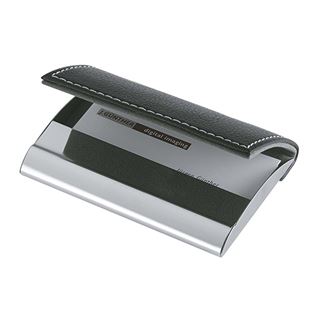 WEDO Visitenkarten-Etui Practise, Edelstahl/Kunstleder