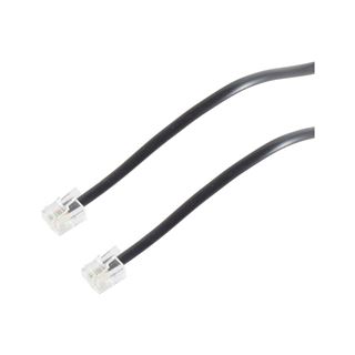 (€0,65*/1m) 6.00m S-Impuls Telefon Anschlusskabel 6/4 RJ11