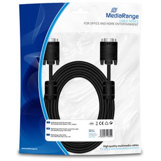 (€1,98*/1m) 5.00m MediaRange VGA Anschlusskabel doppelt