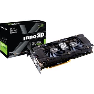 11GB INNO3D GeForce GTX 1080 Ti X2 Aktiv PCIe 3.0 x16 (Retail)
