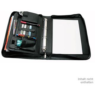 WEDO Orgamappe, DIN A4, genarbtes Kunstleder, schwarz