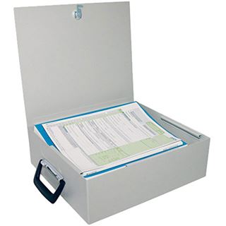 WEDO Ordner-Kassette, mit Koffergriff, aus Stahlblech