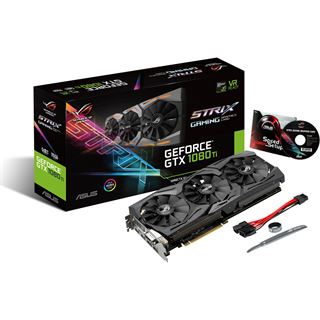 11GB Asus GeForce GTX 1080 Ti ROG Strix Gaming Aktiv PCIe 3.0 x16