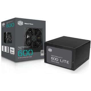 600 Watt Cooler Master MasterWatt Lite Non-Modular 80+