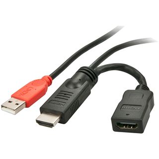 Lindy HDMI M/F Stromeinspeisungsada USB A St 5 Volt in HDMI Verb.