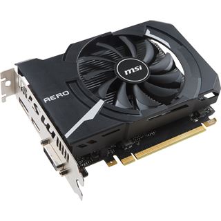 2GB MSI GeForce GTX 1050 AERO ITX 2G OC Aktiv PCIe 3.0 x16 (Retail)