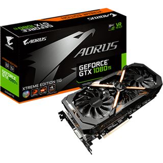 11GB Gigabyte GeForce GTX 1080 Ti AORUS Xtreme Edition Aktiv PCIe 3.0