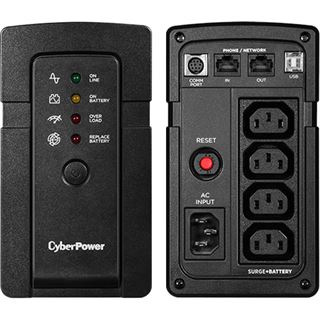 Cyberpower Systems RT650EI UPS 650VA/400W Interactive LCD USB