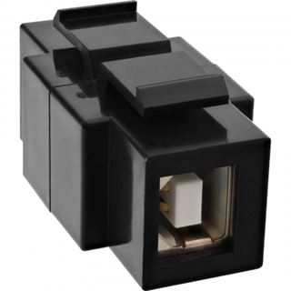 InLine USB 2.0 Snap-In Einsatz USB A Buchse/ B Buchse schwarzes