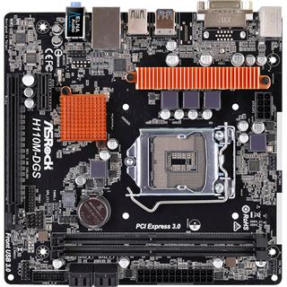 ASRock H110M-DGS Intel H110 So.1151 Dual Channel DDR4 mATX Retail