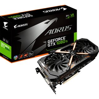 11GB Gigabyte GeForce GTX 1080 Ti AORUS Aktiv PCIe 3.0 x16 (Retail)