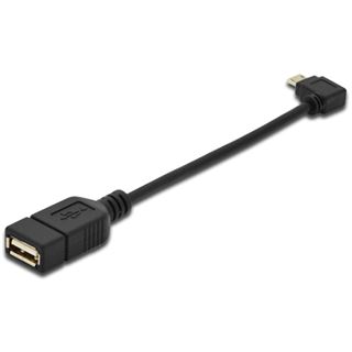 (€26,00*/1m) 0.15m Digitus USB2.0 Adapterkabel OTG USB mikroB