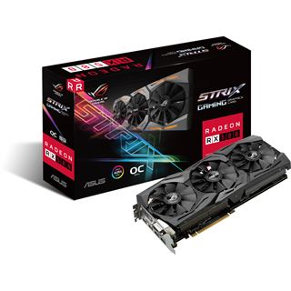 8GB Asus Radeon RX 580 ROG Strix O8G Gaming Aktiv PCIe 3.0 x16