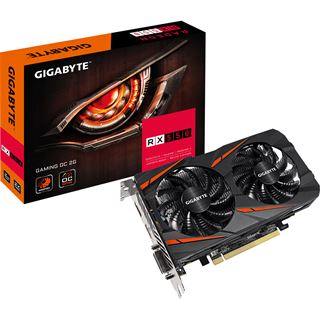 2GB Gigabyte Radeon RX 550 Gaming OC Aktiv PCIe 3.0 x16 (x8) (Retail)
