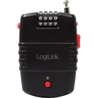 Logilink Kombinationsschloss 4-stellig mit Alarmfunktion schwarz