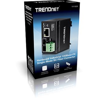 TrendNet Konverter 100Base-FX Industrial Single M. SC 30KM IP 30