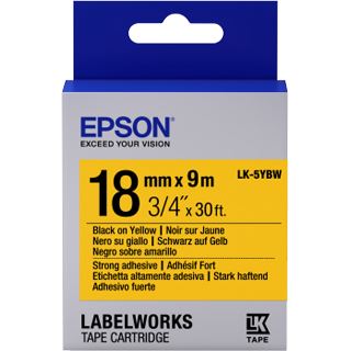 Epson Band klebend schw./gelb 18mm