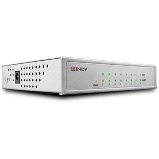 Lindy 8-port Gbit Desktop Switch Gbit 8x Gbit Base-T, Metall