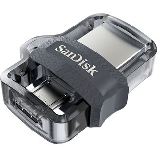 32 GB SanDisk Ultra Dual Drive M3.0 grau USB 3.0 und microUSB