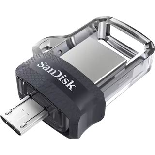 32 GB SanDisk Ultra Dual Drive M3.0 grau USB 3.0 und microUSB
