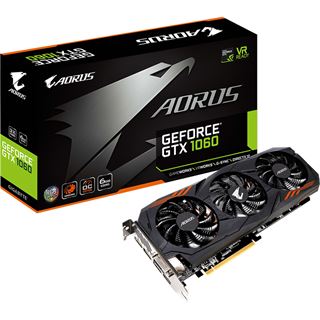 6GB Gigabyte GeForce GTX 1060 AORUS 6G Aktiv PCIe 3.0 x16 (Retail)