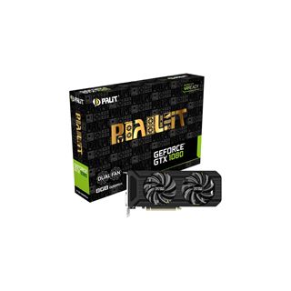 8GB Palit GeForce GTX 1080 Dual Aktiv PCIe 3.0 x16 (Retail)