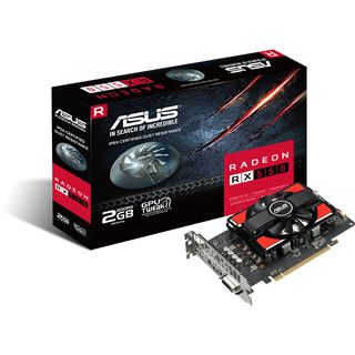 2GB Asus Radeon RX 550 Aktiv PCIe 3.0 x16 (x8) (Retail)