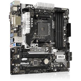 ASRock A320M Pro4 AMD A320 So.AM4 Dual Channel DDR4 mATX Retail