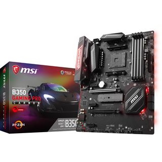 MSI B350 GAMING PRO CARBON AMD B350 So.AM4 Dual Channel DDR4 ATX