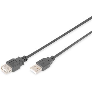 (&euro;1,38*/1m) 5.00m Digitus USB2.0 Verl&auml;ngerungskabel doppelt