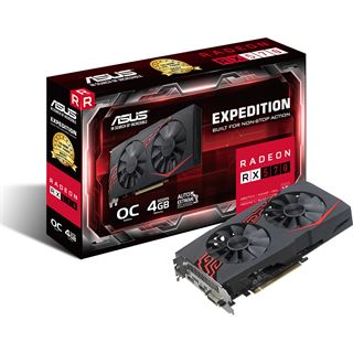 4GB Asus Radeon RX 570 Expedition OC Aktiv PCIe 3.0 x16 (Retail)