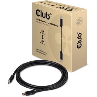 (&euro;7,45*/1m) 2.00m Club 3D Displayport 1.4 Anschlusskabel HBR3