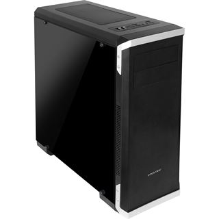 Cooltek NC-02 mit Sichtfenster Midi Tower ohne Netzteil schwarz/silber