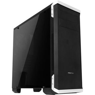 Cooltek NC-02 mit Sichtfenster Midi Tower ohne Netzteil schwarz/silber