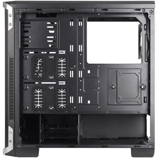 Cooltek NC-02 mit Sichtfenster Midi Tower ohne Netzteil schwarz/silber