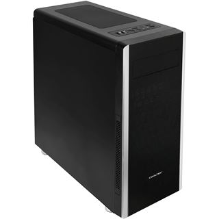 Cooltek NC-01 Midi Tower ohne Netzteil schwarz/silber