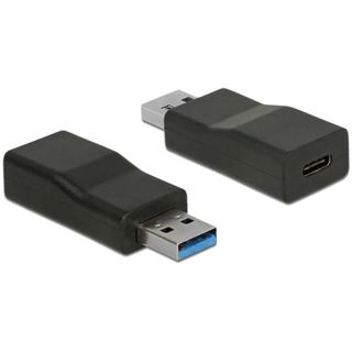 Delock Konverter USB3.1 Typ C St/Bu schwarz
