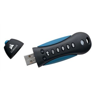 64 GB Corsair Flash Padlock schwarz/blau USB 3.0
