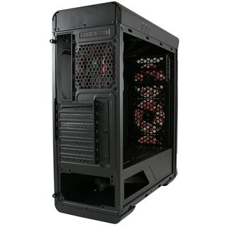 LC-Power 988B Red Typhoon mit Sichtfenster Midi Tower ohne Netzteil