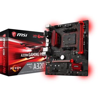 MSI A320M GAMING PRO AMD A320 So.AM4 Dual Channel DDR4 mATX Retail