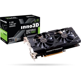 6GB INNO3D GeForce GTX 1060 Twin X2 Aktiv PCIe 3.0 x16 (Retail)
