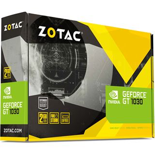 2GB ZOTAC GeForce GT 1030 Aktiv PCIe 3.0 (Retail)