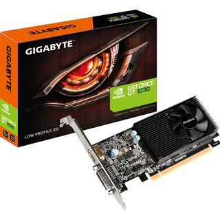 2GB Gigabyte GeForce GT 1030 Low Profile 2G Aktiv PCIe 3.0 (Retail)