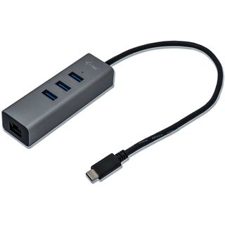I-TEC USB-C Metal Hub + GLAN Adapter